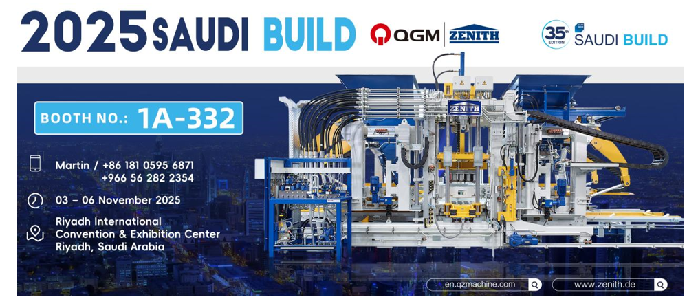 Avanse Devlopman materyèl bilding vèt nan Mwayen Oryan an ak ekipman entèlijan pou fè brik
