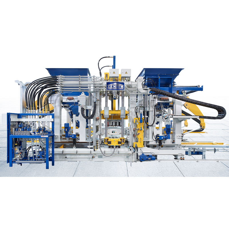 Ki karakteristik sekirite yo enkli nan Almay Zenith Block Machine Systems?